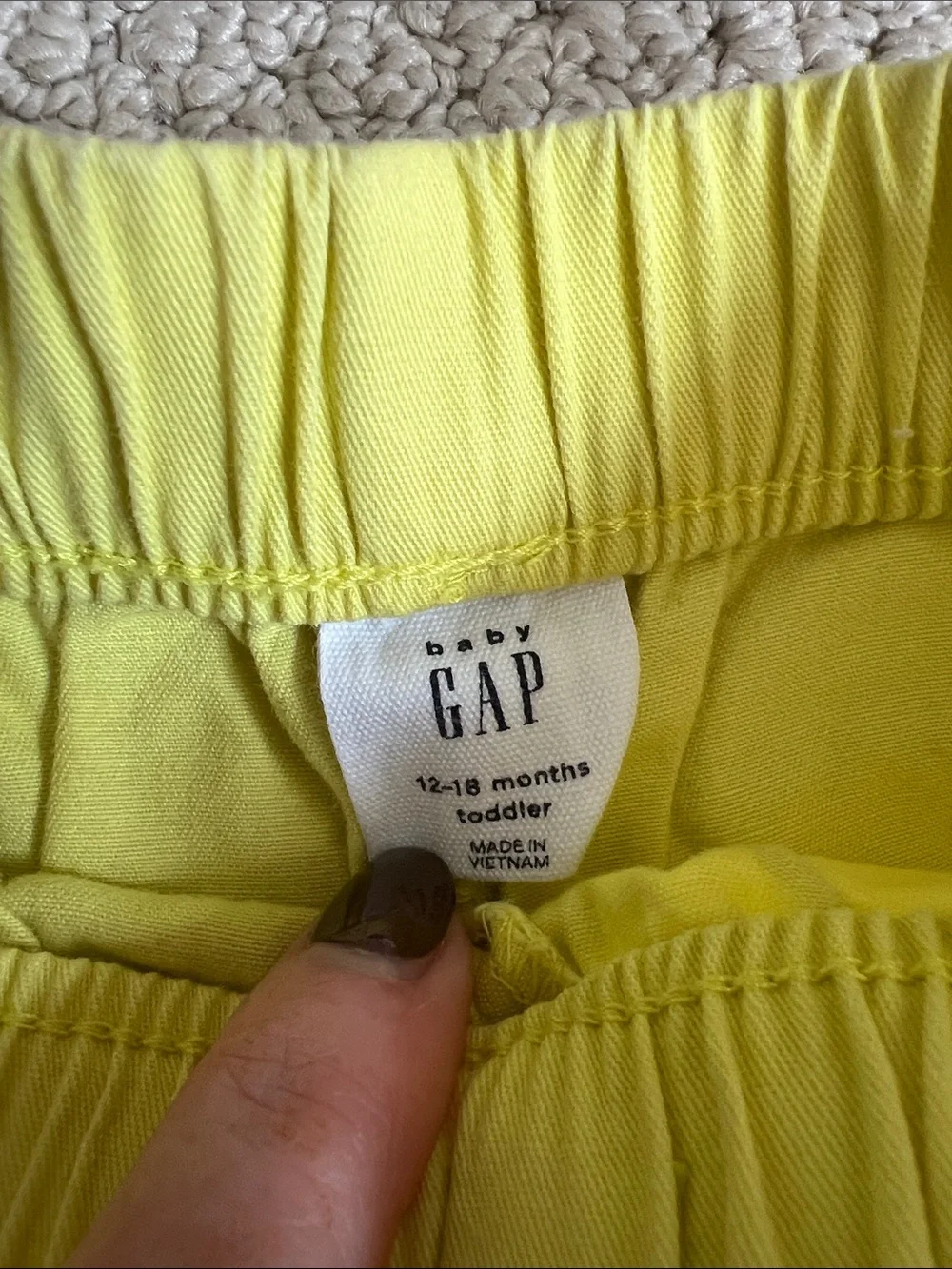 BabyGAP Bright Yellow Ruffle-Trim Lounge Shorts